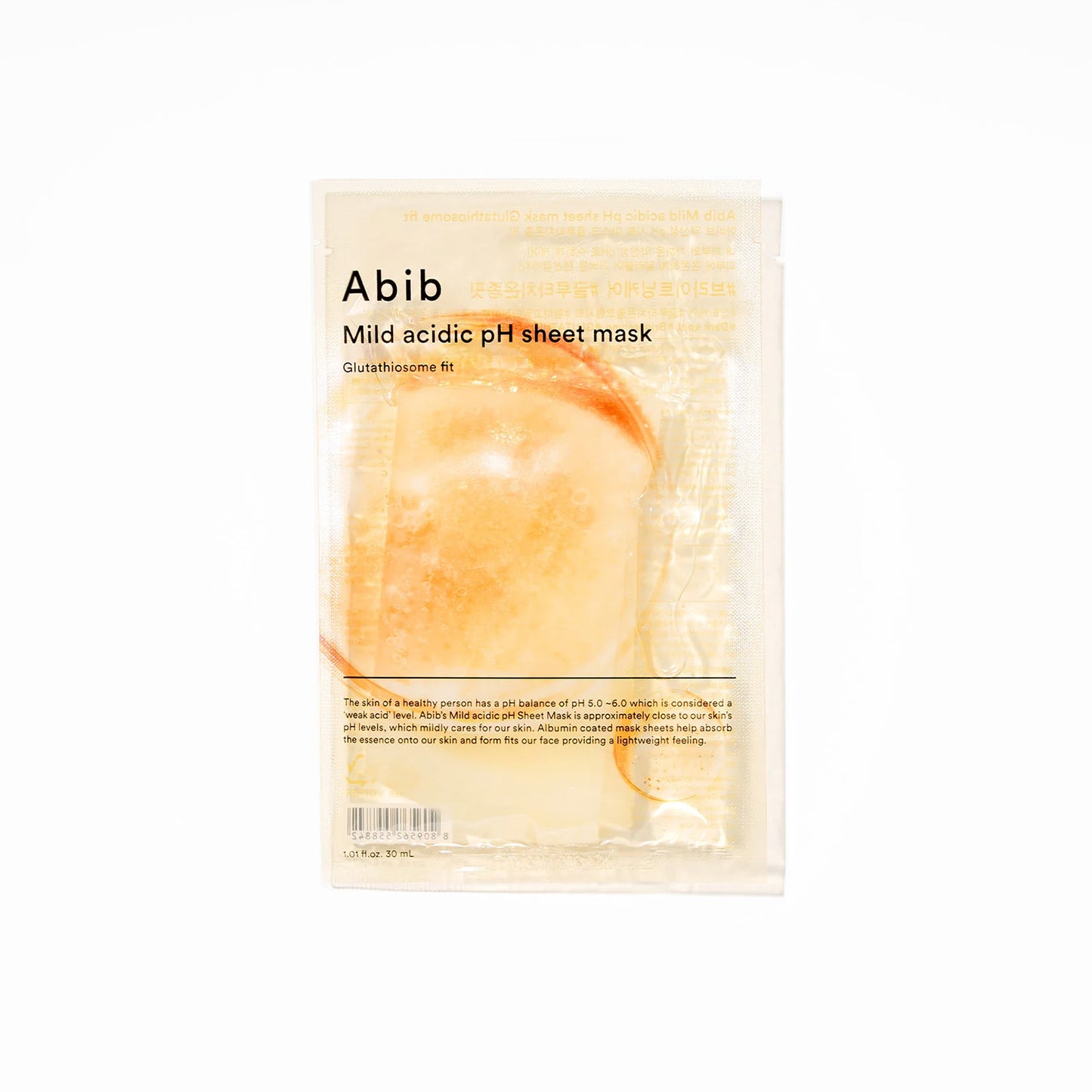 ABIB MILD ACIDIC PH SHEET MASK GLUTATHIOSOME FIT 30ml