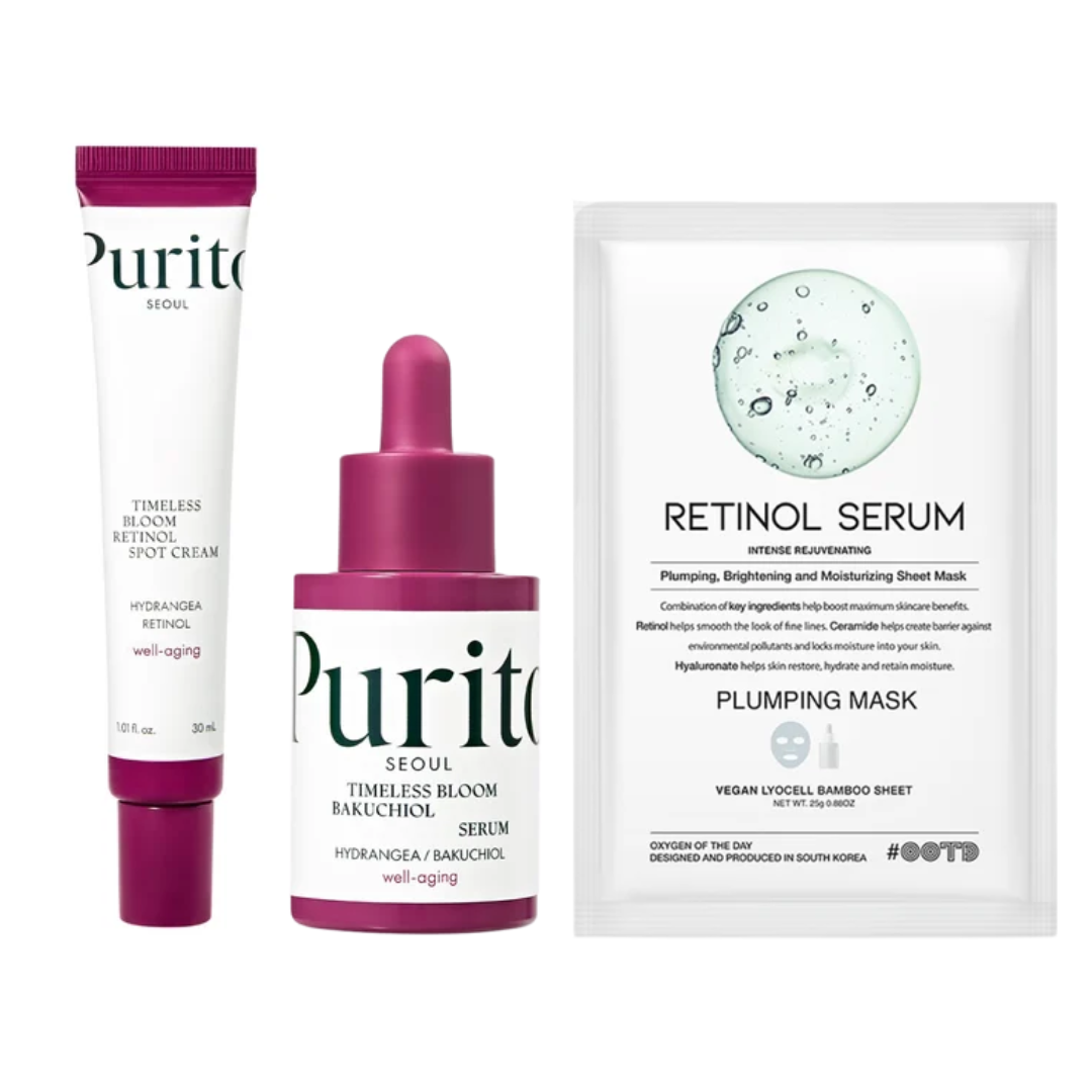 Retinol + Bakuchiol + Retinol Mask Trio