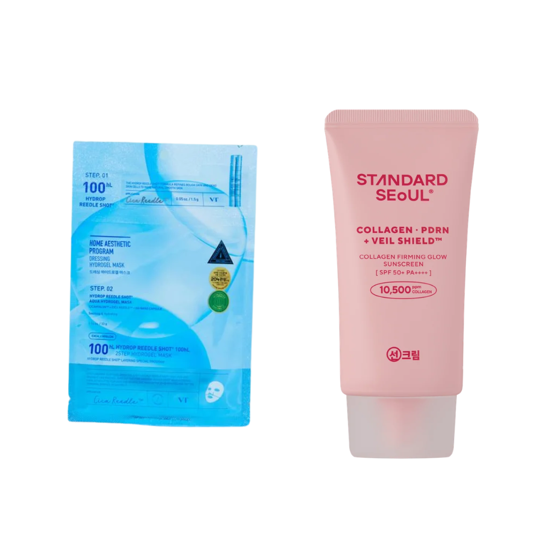 VT Reedle Shot 100H + Seoul Collagen Sunscreen