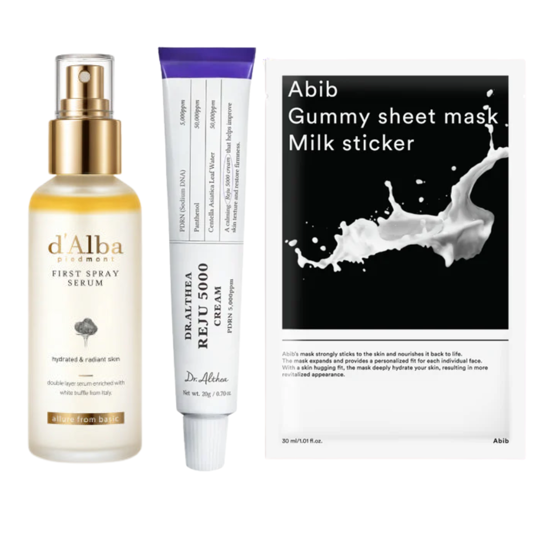 d’Alba Serum + PDRN Cream + Collagen Mask Trio
