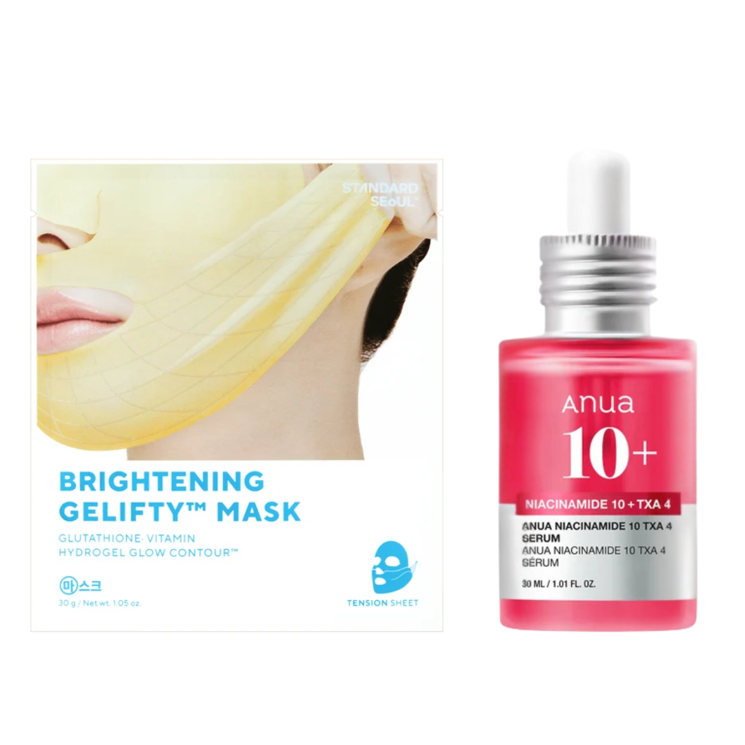 Standard Seoul Brightening Mask + Anua Niacinamide TXA Serum