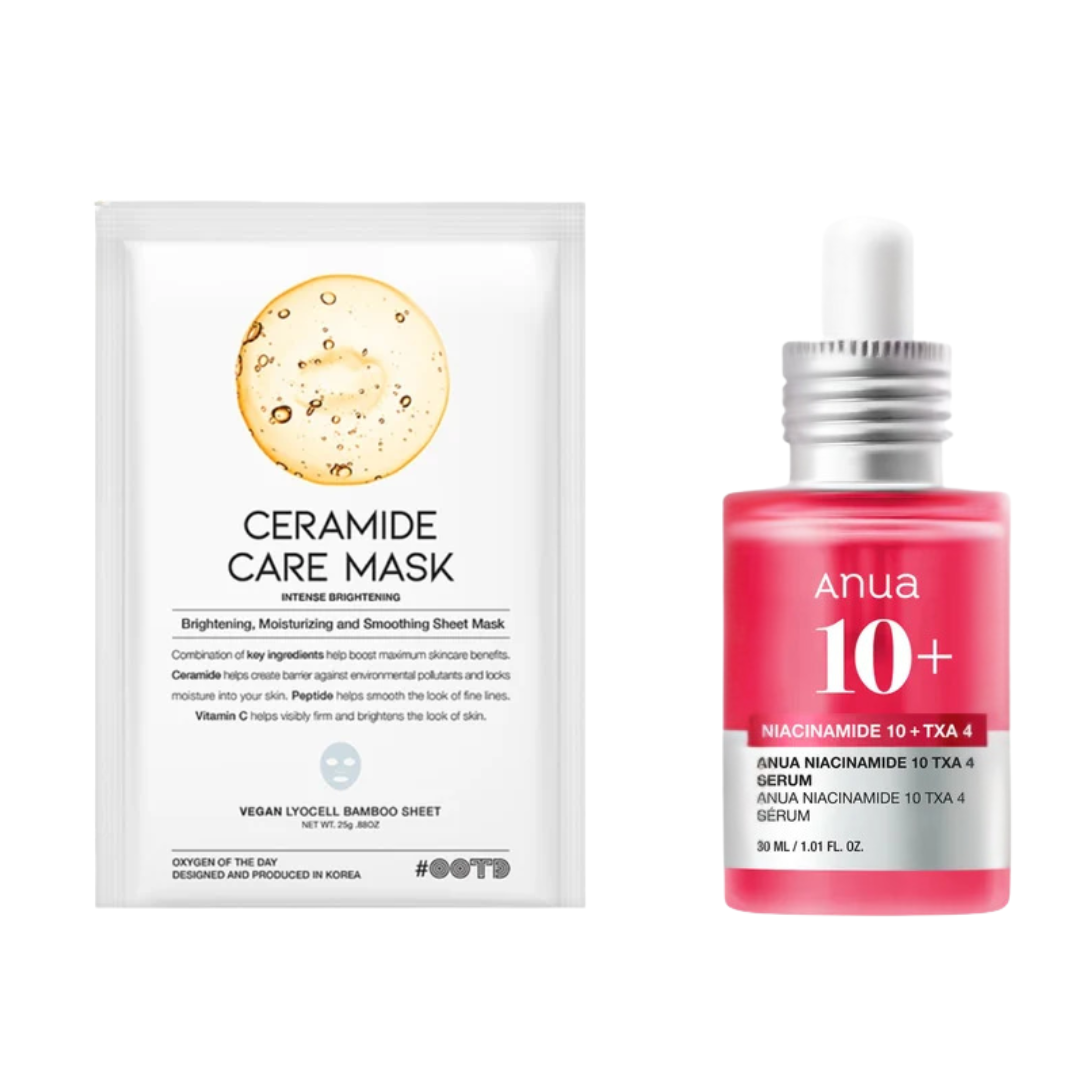 OOTD Ceramide Mask + Anua Niacinamide TXA Serum