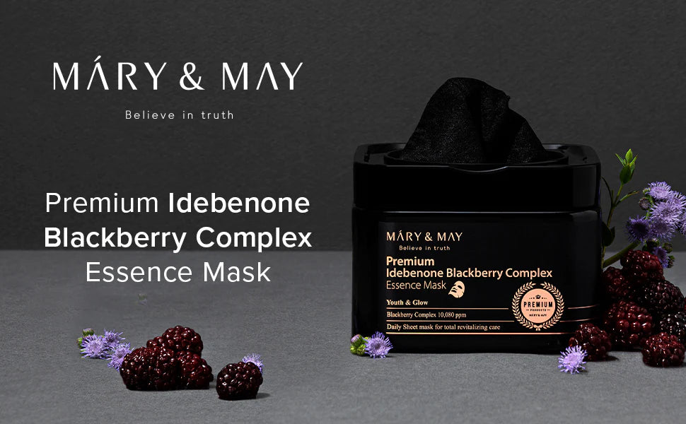 MARY&MAY Premium Idebenone Blackberry Complex Essence Mask
