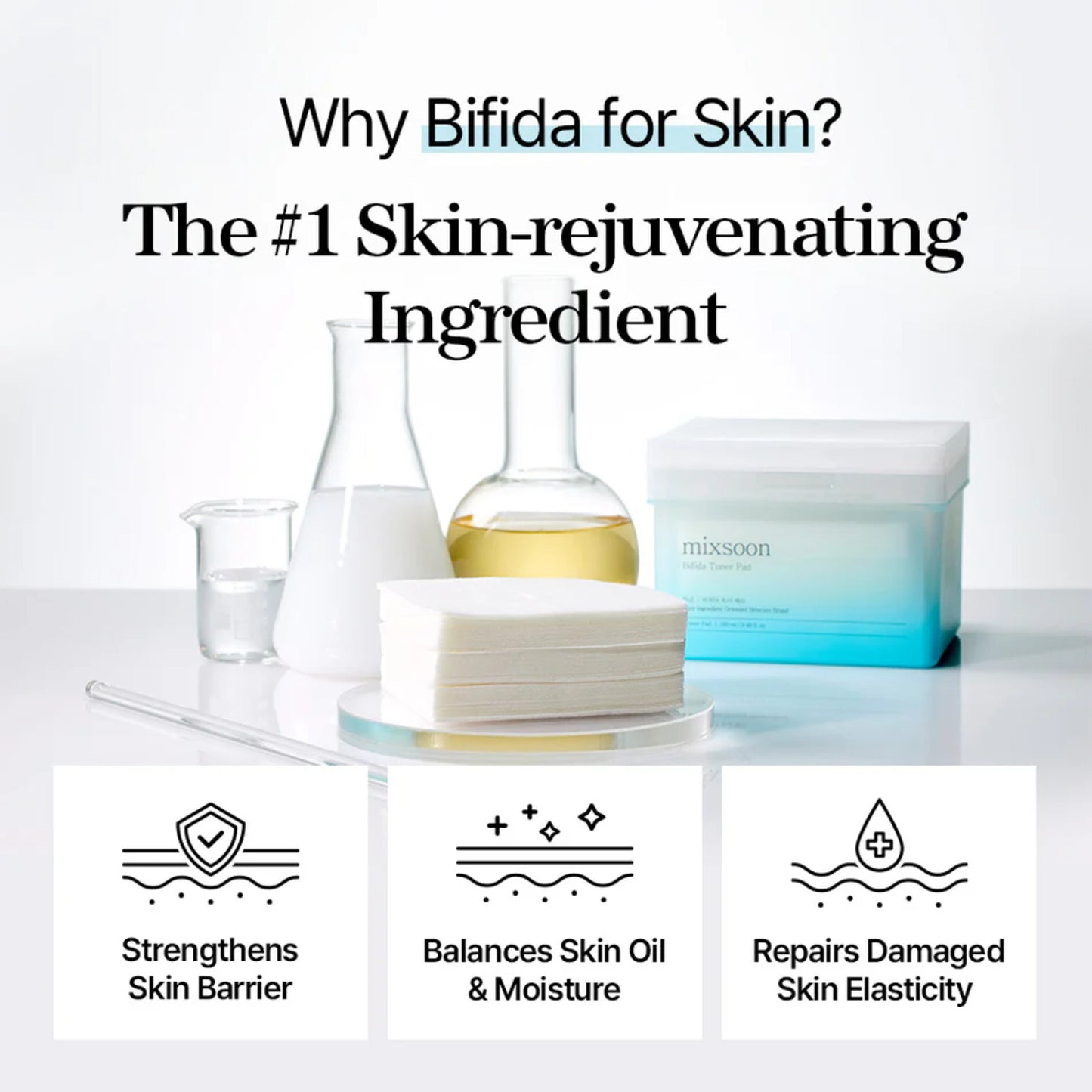 MIXSOON Bifida Toner Pad [120ea]