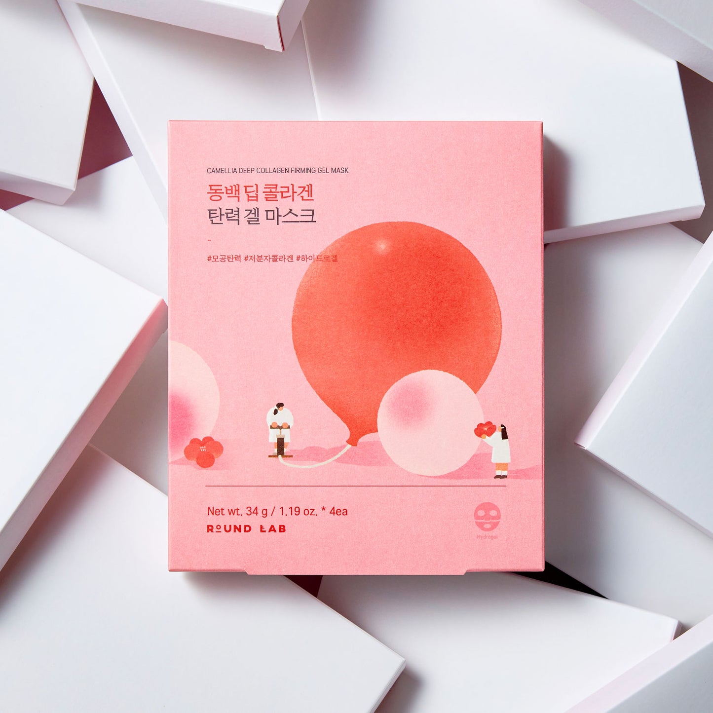 ROUND LAB CAMELLIA DEEP COLLAGEN FIRMING GEL MASK_34g (4ea)