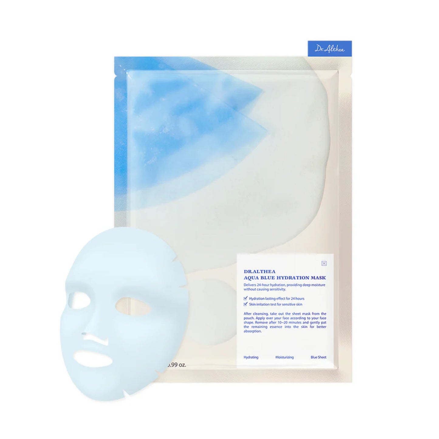 Dr.Althea Aqua Blue Hydration Mask 28g (Pack of 4)