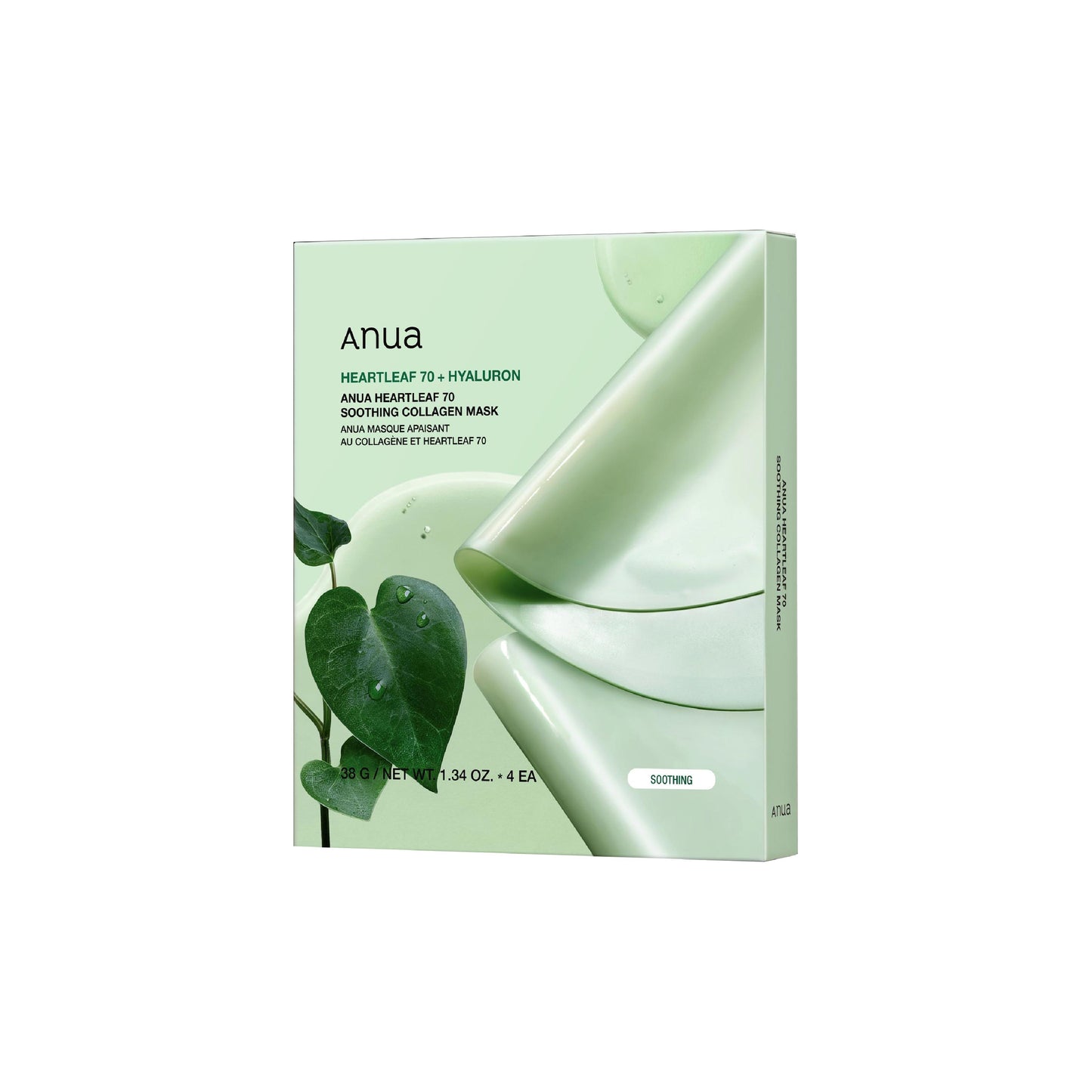 Anua Heartleaf 70 Soothing Collagen Mask 38g (1ea) 4 pcs