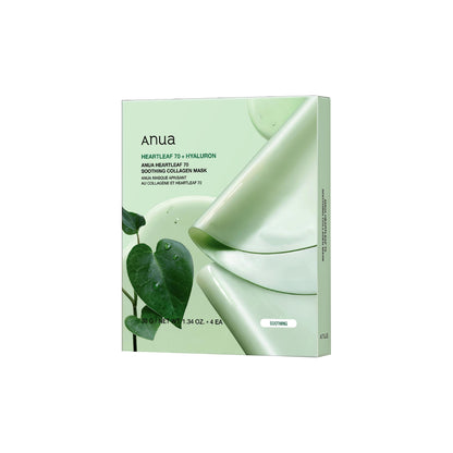 Anua Heartleaf 70 Soothing Collagen Mask 38g (1ea) 4 pcs
