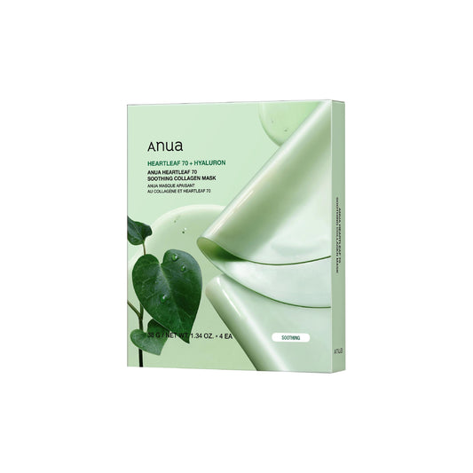 Anua Heartleaf 70 Soothing Collagen Mask 38g (1ea) 4 pcs