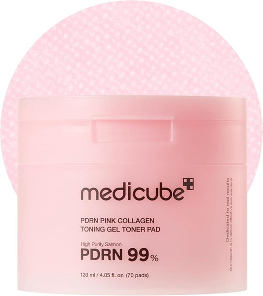 MEDICUBE PDRN Pink Collagen Toning Gel Toner Pad 120ml (70pcs)