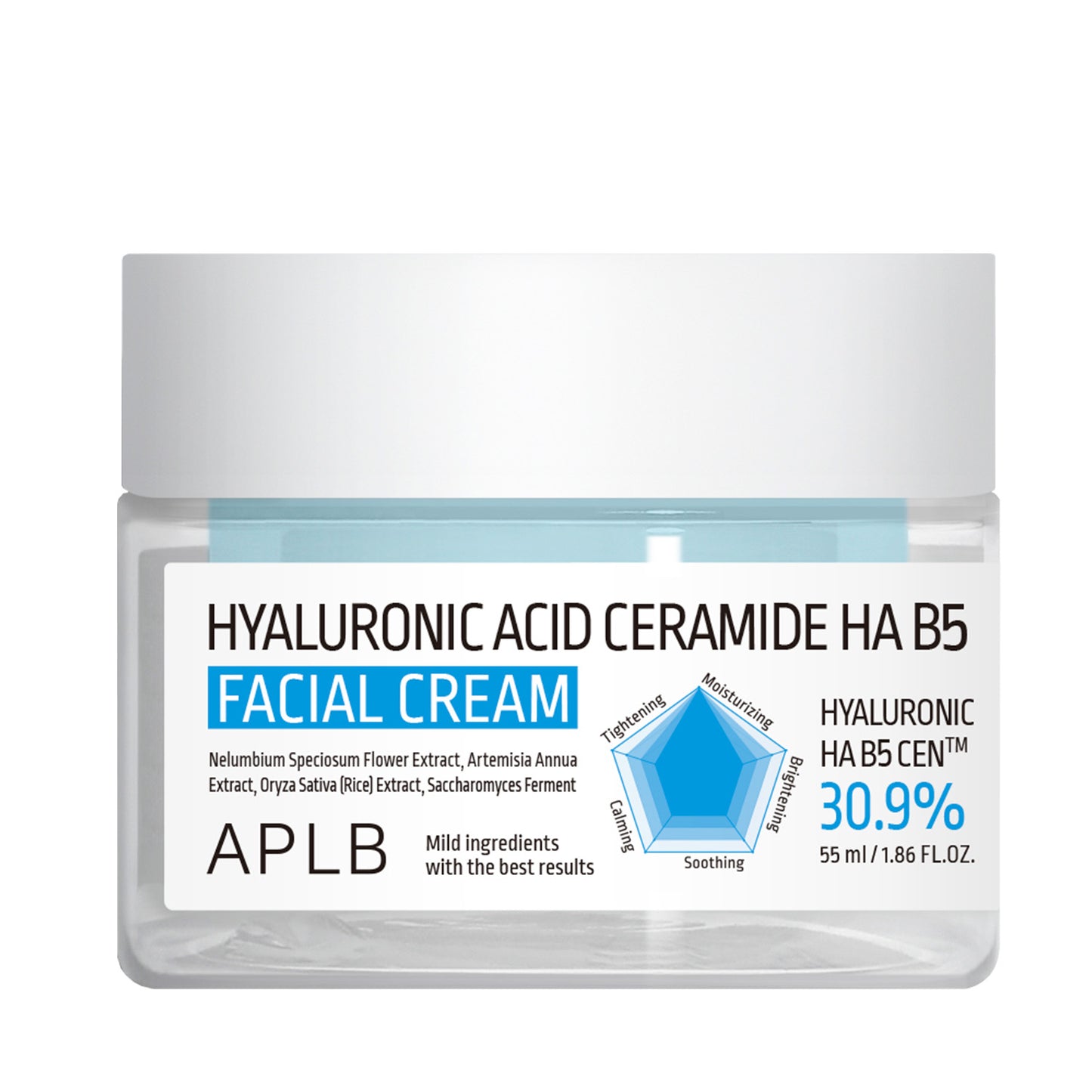 APLB HYALURONIC ACID CERAMIDE HA B5 FACIAL CREAM 55ml