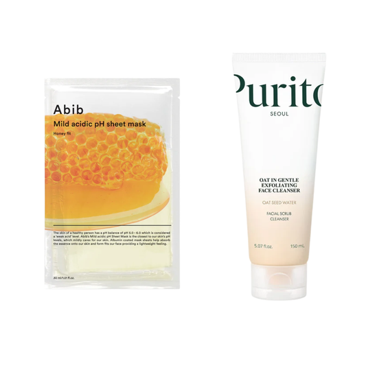 Abib Honey Fit Mask + Purito Oat Cleanser