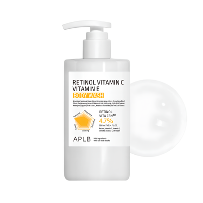 Aplb Retinol Vitamin C Vitamin E Body Wash 300ml
