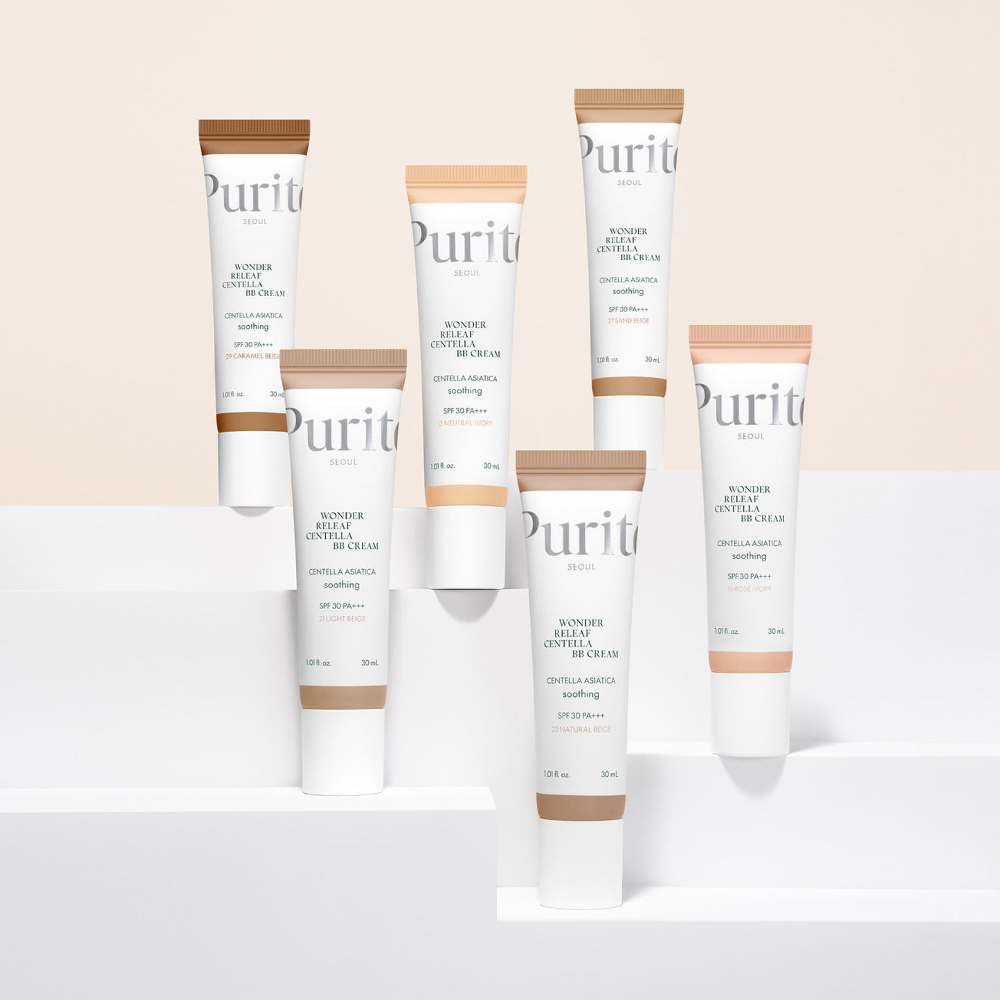 PURITO Wonder Releaf Centella BB Cream (6 Shades) 30ml