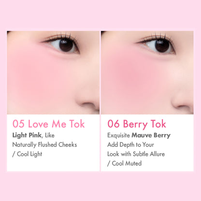 AMUSE Cheek Tok Tok - 8 Colors  5.5ml
