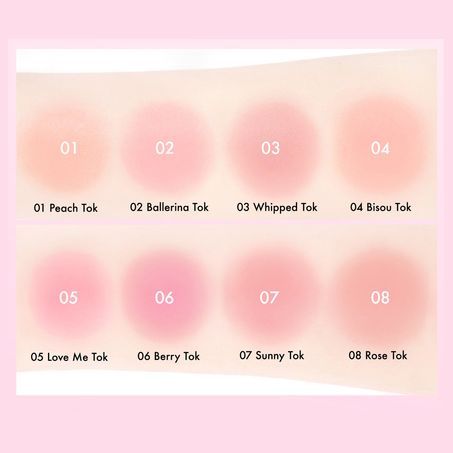 AMUSE Cheek Tok Tok - 8 Colors  5.5ml