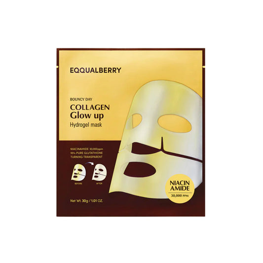 Eeqqualberry Collagen Glow Up Hydrogel Mask 4Ea|30G