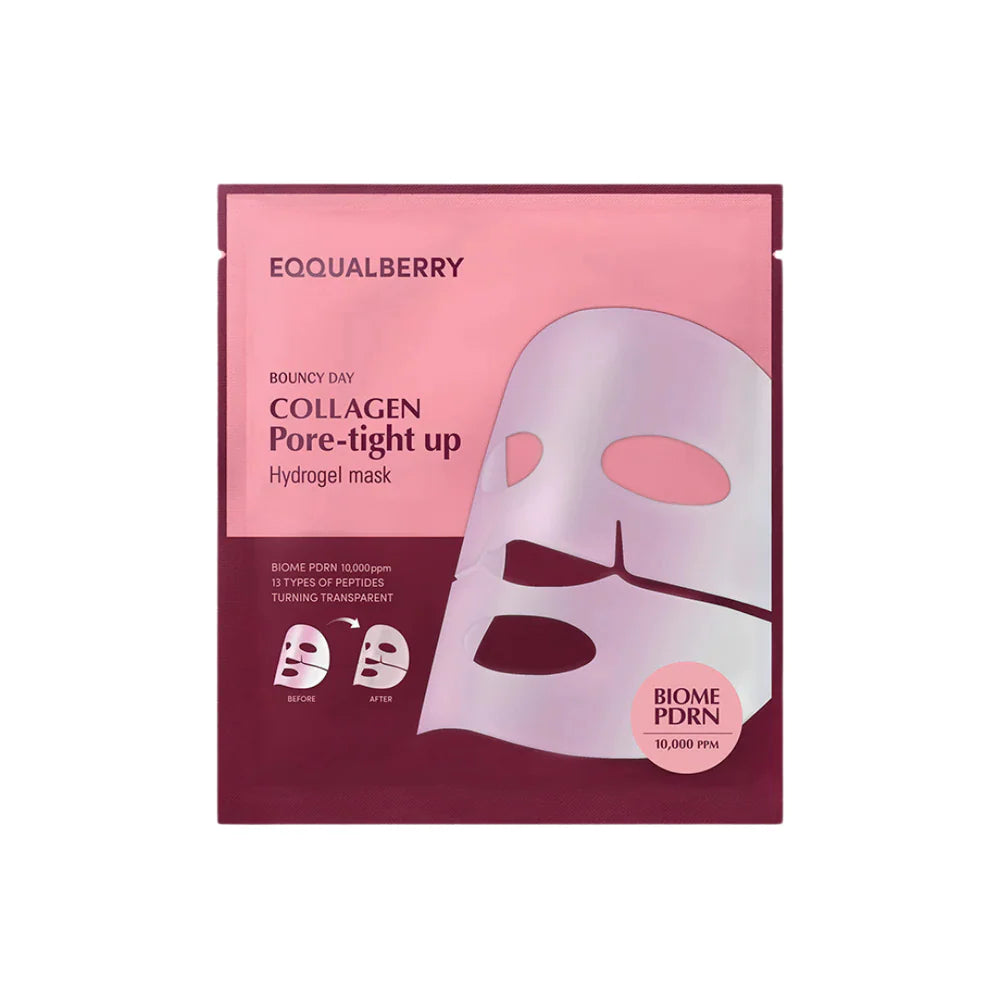 Eqqualberry Collagen Pore-Tight Up Hydrogel Mask 4Ea|30G
