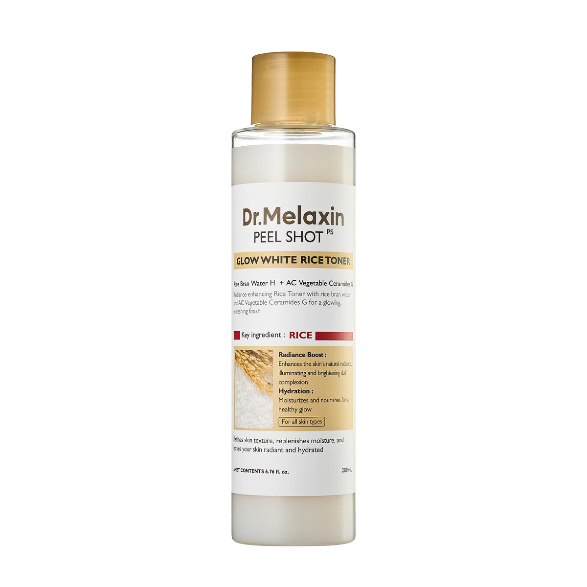 Dr.Melaxin Peel Shot Glow White Rice Toner 200Ml
