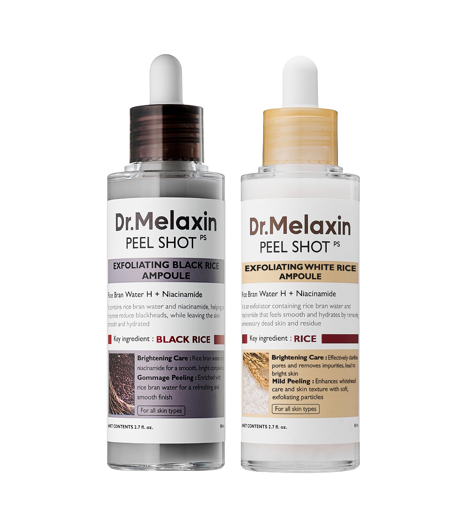Dr. Melaxin Peel Shot exfoliating combo