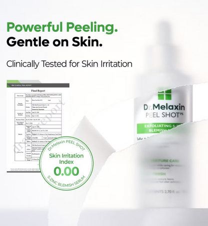 Dr.Melaxin Peel Shot Exfoliating S-Zinc Blemish Serum 80ml