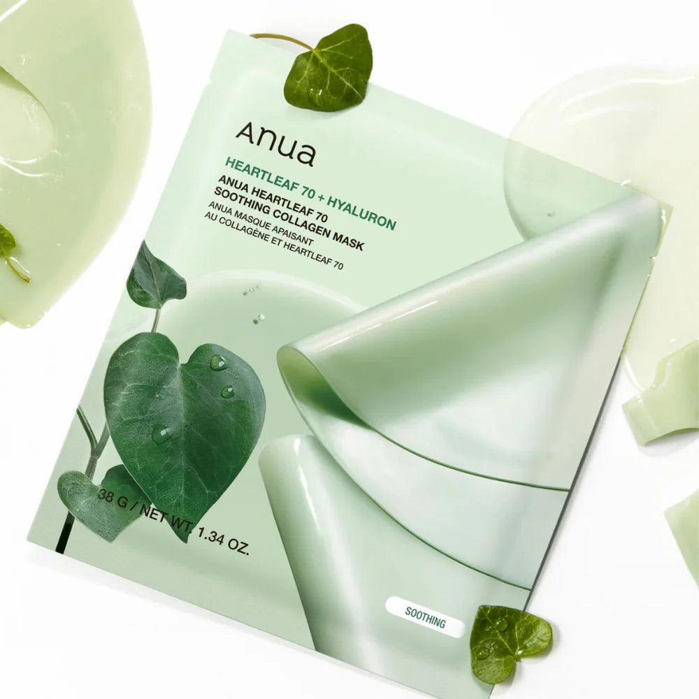 Anua Heartleaf 70 Soothing Collagen Mask 38g (1ea) 4 pcs