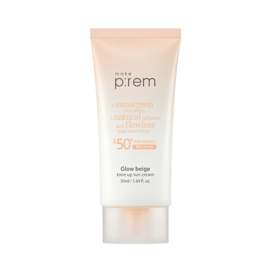 Make Prem Glow Beige Tone Up Sun Cream 50ml