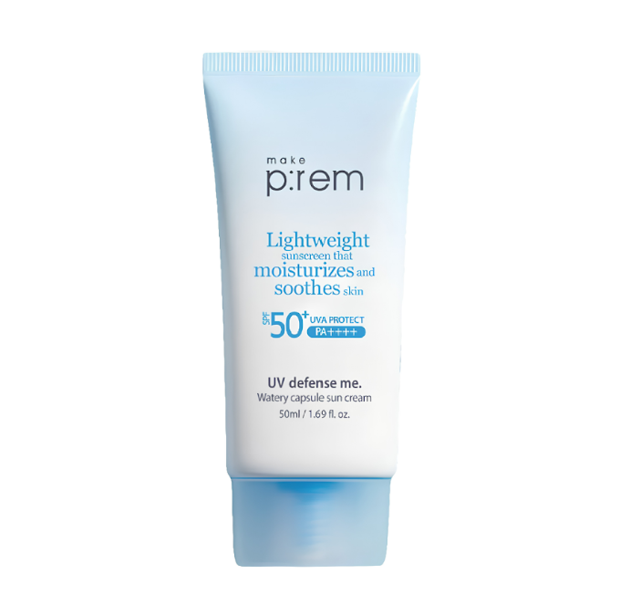 Make Prem Uv Defense Me. Watery Capsule Sun Cream 50ml