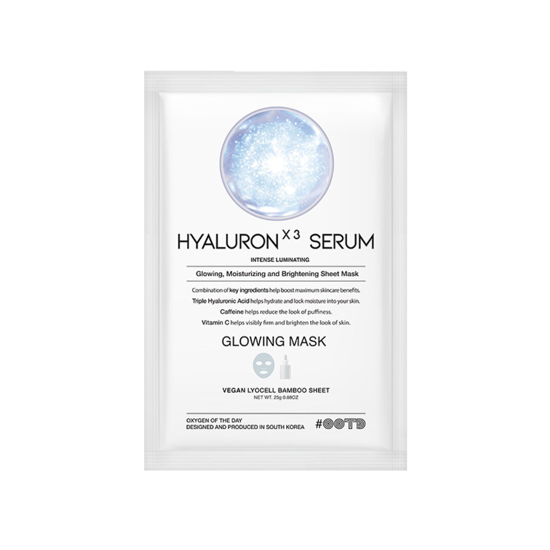 OOTD Triple Hyaluron Serum Glowing Mask 25g