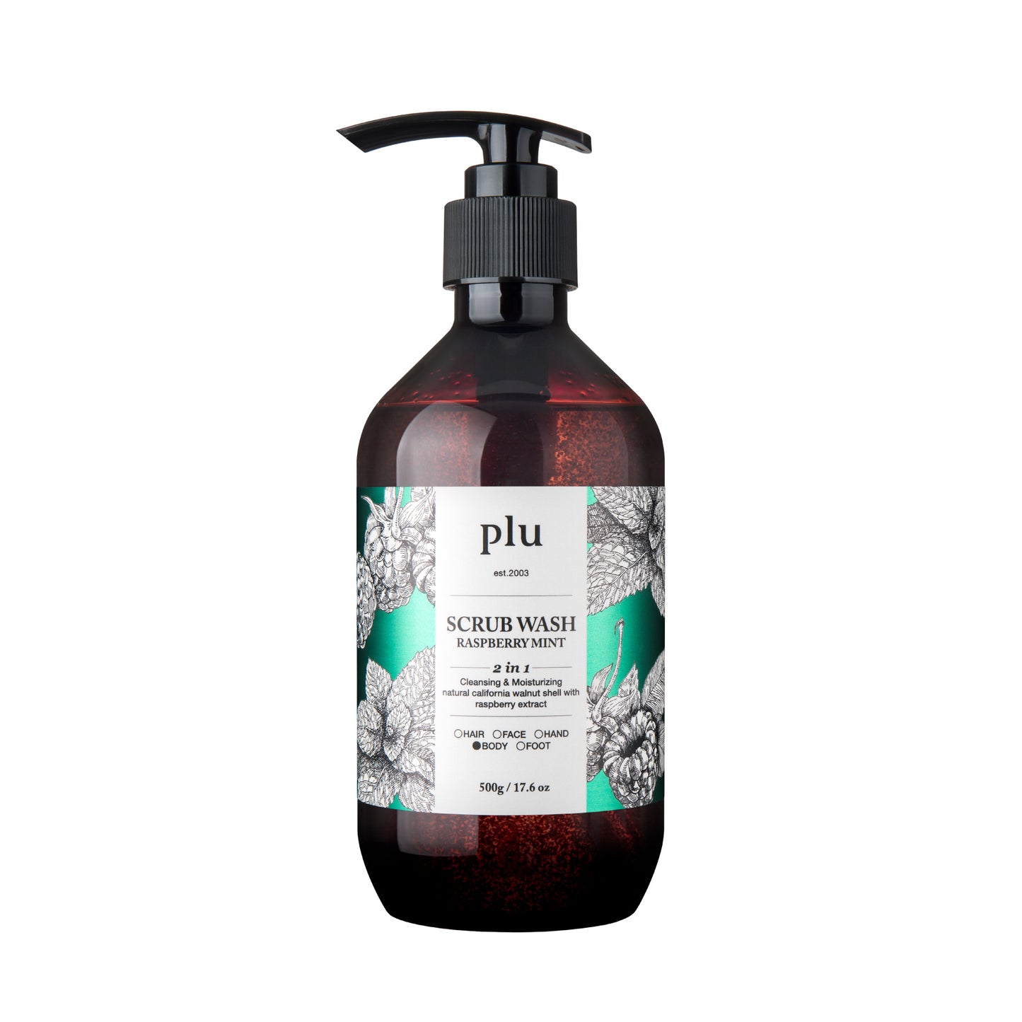 PLU Scrub Wash Raspberry Mint 500g