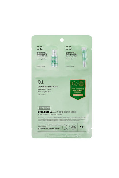 VT CICA RETI-A ALL IN ONE 3STEP MASK
