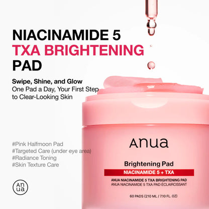Anua Niacinamide 5 Txa Brightening Pad 210Ml (60Ea)