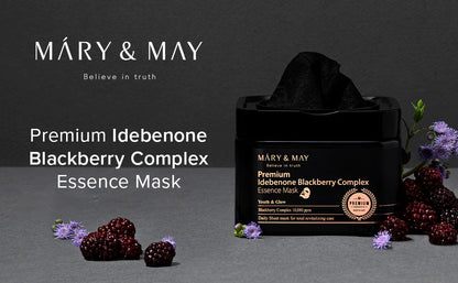 MARY&MAY Premium Idebenone Blackberry Complex Essence Mask