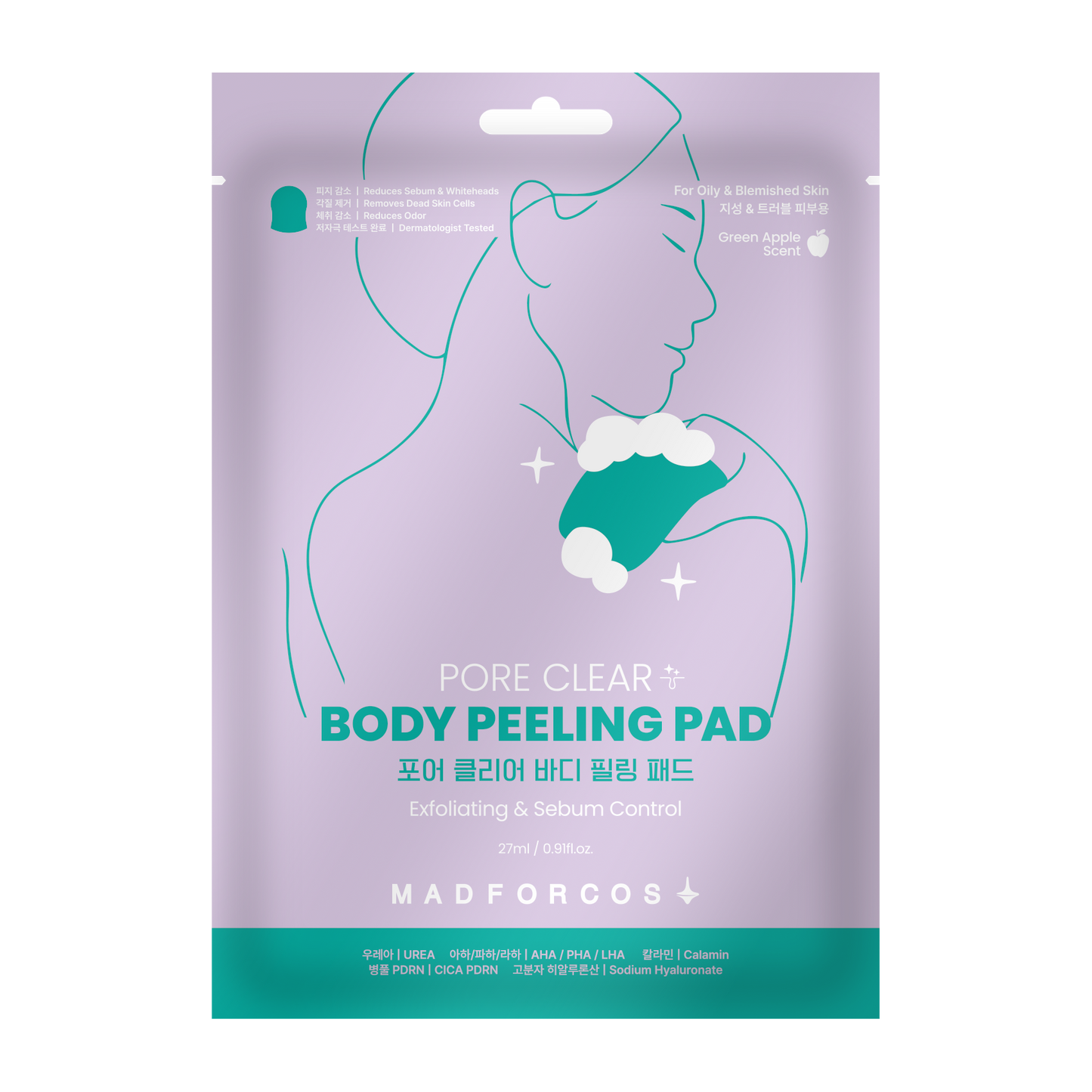 Madforcos Pore Clear Body Peeling Pad (27ml*1ea)
