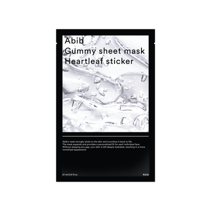 ABIB Gummy Sheet Mask Heartleaf Sticker 27ml