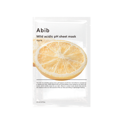 ABIB Mild Acidic pH sheet Mask Yuja Fit 1pc 30ml