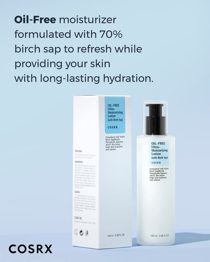 COSRX Oil Free Ultra Moisturizing Lotion (with Birch Sap)